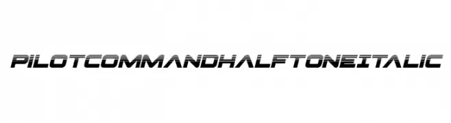 Pilot Command Halftone Italic  नि: शुल्क फ़ॉन्ट्स डाउनलोड
