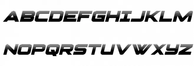 Pilot Command Halftone Italic Fuentes MAYÚSCULAS