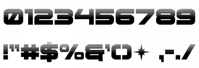 Pilot Command Halftone Font OTHER CHARS