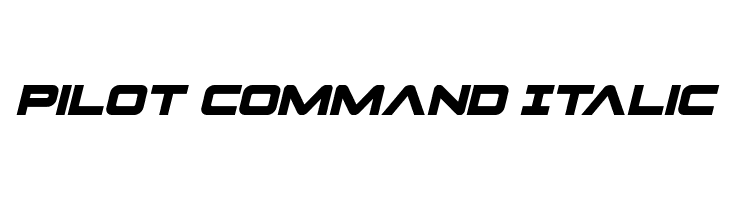 Pilot Command Italic  नि: शुल्क फ़ॉन्ट्स डाउनलोड