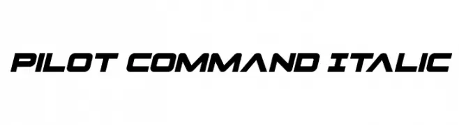 Pilot Command Italic  Fuentes Gratis Descargar