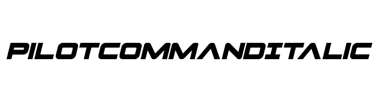 Pilot Command Italic  नि: शुल्क फ़ॉन्ट्स डाउनलोड