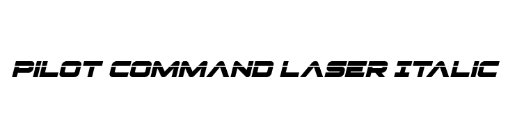 Pilot Command Laser Italic  フリーフォントのダウンロード