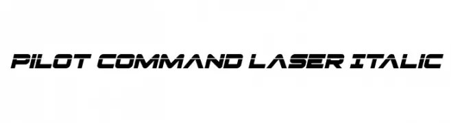Pilot Command Laser Italic  免费字体下载