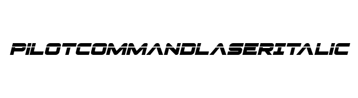 Pilot Command Laser Italic  フリーフォントのダウンロード