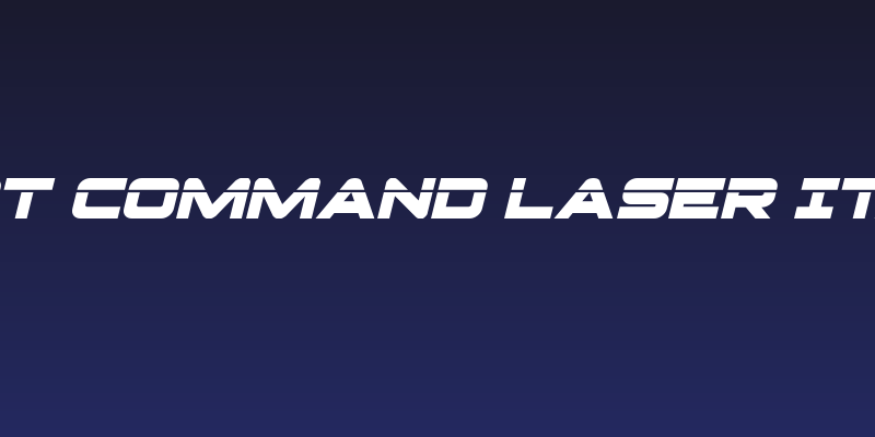 Pilot Command Laser Italic Social Header