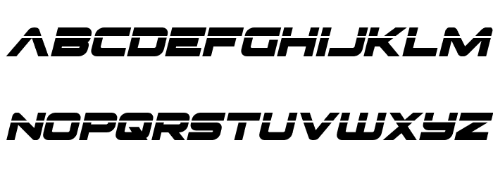 Pilot Command Laser Italic Font LOWERCASE