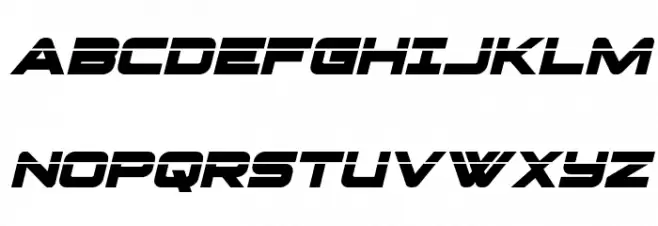 Pilot Command Laser Italic Fonte MAIÚSCULAS