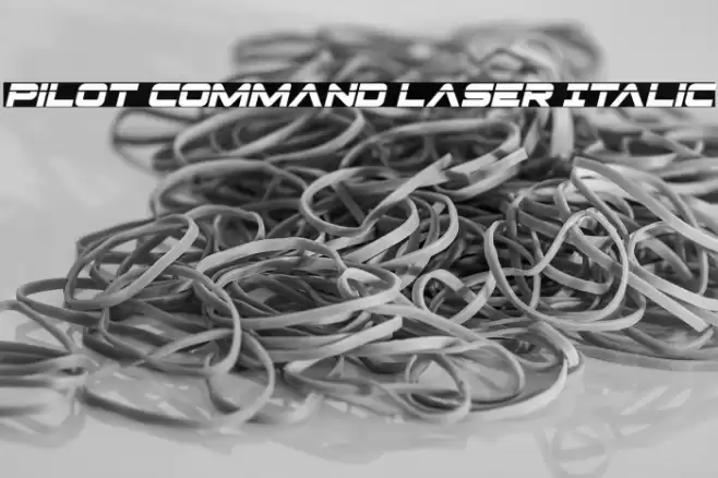 Pilot Command Laser Italic Font examples