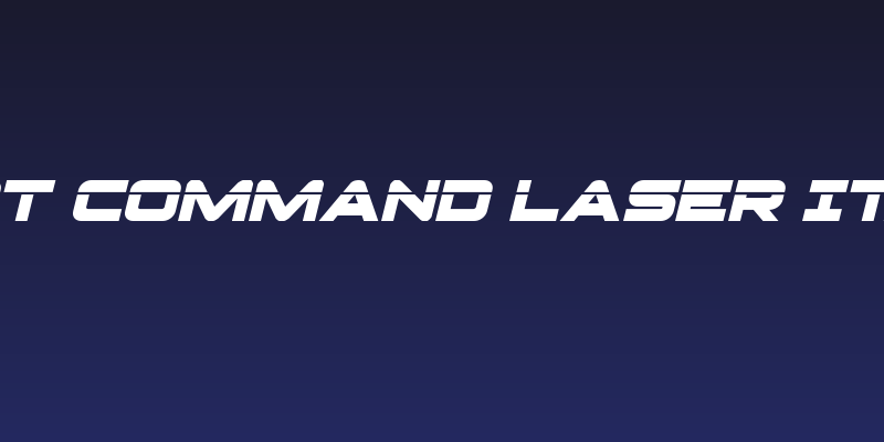 Pilot Command Laser Italic Social Header