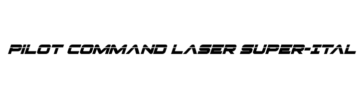 Pilot Command Laser Super-Ital  Free Fonts Download