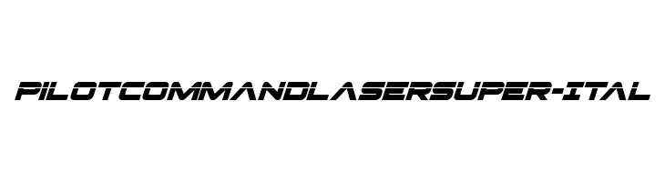 Pilot Command Laser Super-Ital  les polices de caractères gratuit tlcharger