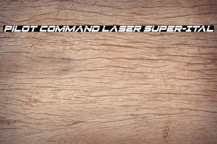 Pilot Command Laser Super-Ital Example 3