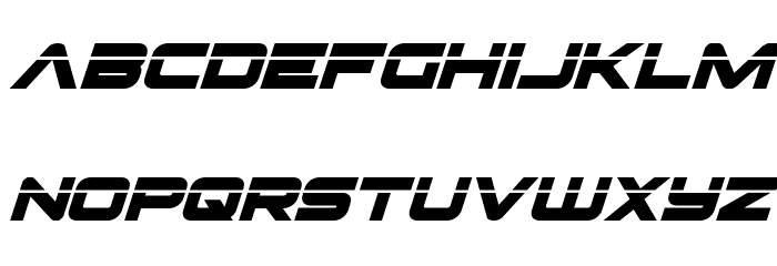 Pilot Command Laser Super-Ital Font LOWERCASE