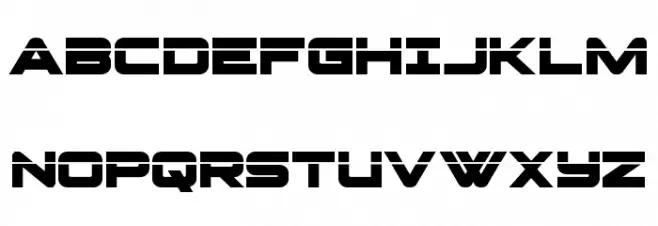 Pilot Command Laser Schriftart Groß