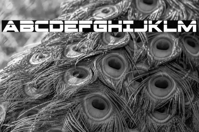 Pilot Command Laser Font examples