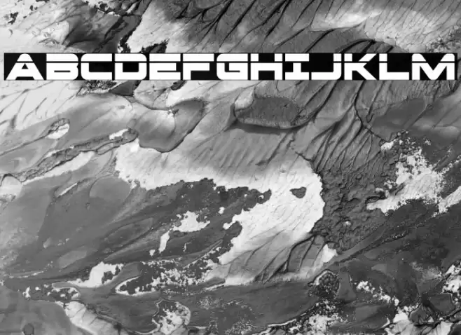 Pilot Command Laser Font examples