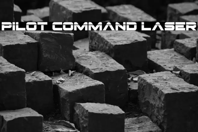 Pilot Command Laser Font examples