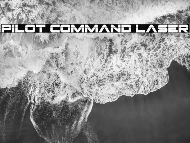 Pilot Command Laser Font examples