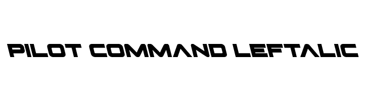 Pilot Command Leftalic  les polices de caractères gratuit tlcharger