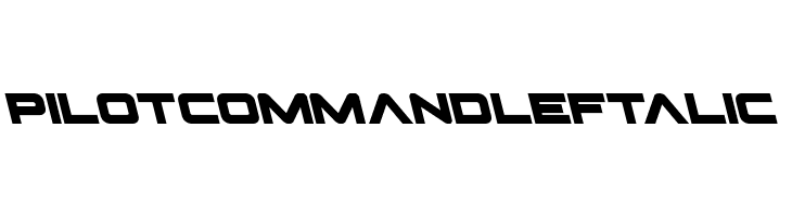 Pilot Command Leftalic  Frei Schriftart Herunterladen