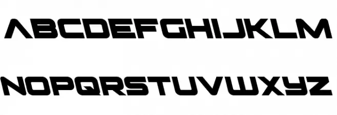 Pilot Command Leftalic Schriftart Kleinbuchstaben