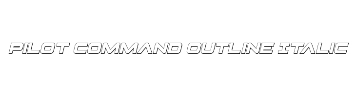 Pilot Command Outline Italic  Descarca Fonturi Gratis