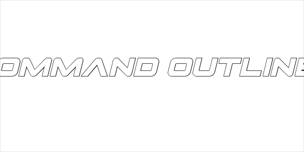 Pilot Command Outline Italic Logo