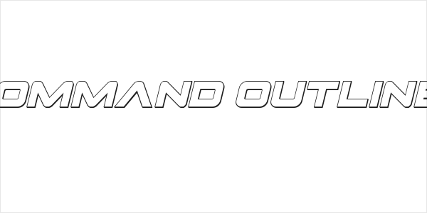 Pilot Command Outline Italic Logo