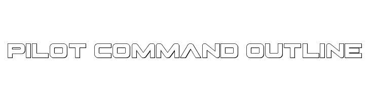 Pilot Command Outline  Frei Schriftart Herunterladen