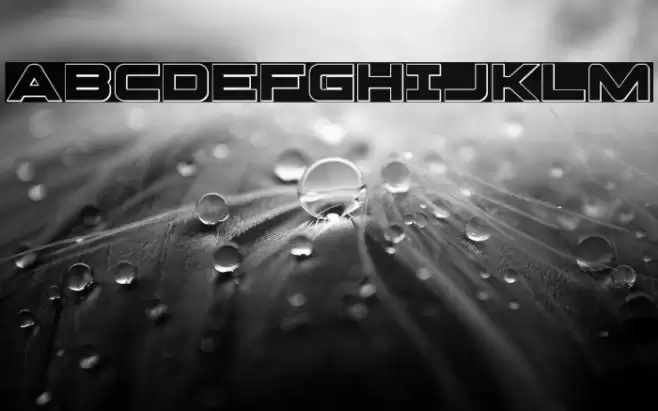 Pilot Command Outline Font examples