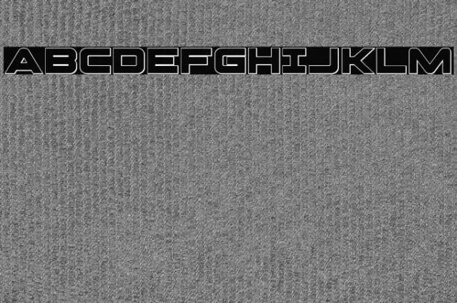 Pilot Command Outline Font examples