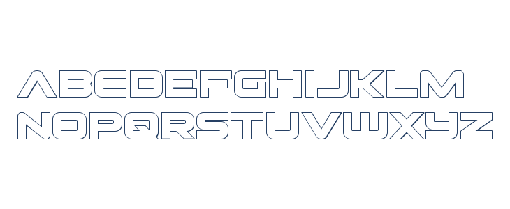 Pilot Command Outline Lowercase