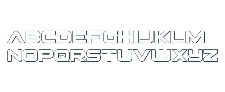 Pilot Command Outline Lowercase