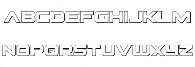 Pilot Command Outline Fonte MINÚSCULAS