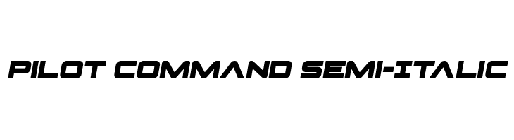 Pilot Command Semi-Italic 