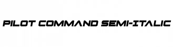 Pilot Command Semi-Italic  Frei Schriftart Herunterladen