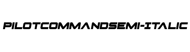 Pilot Command Semi-Italic  नि: शुल्क फ़ॉन्ट्स डाउनलोड