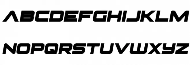Pilot Command Semi-Italic Caratteri MINUSCOLO