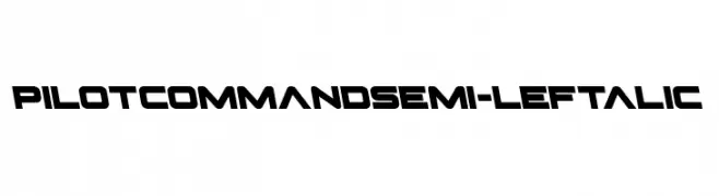 Pilot Command Semi-Leftalic  Fuentes Gratis Descargar