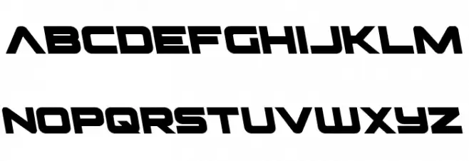 Pilot Command Semi-Leftalic Font Litere mici