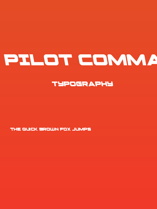 Pilot Command Semi-Leftalic Poster