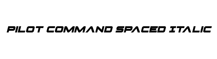 Pilot Command Spaced Italic  Frei Schriftart Herunterladen