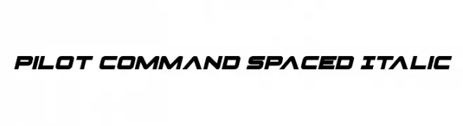 Pilot Command Spaced Italic  Frei Schriftart Herunterladen