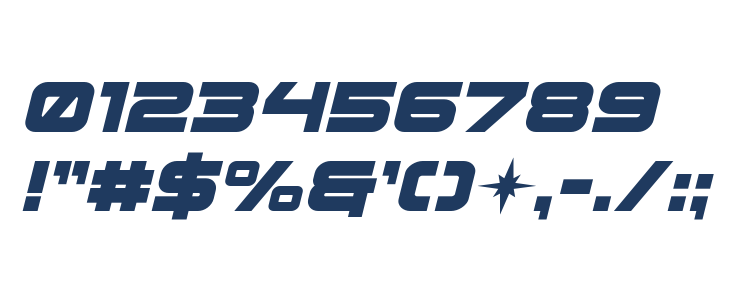 Pilot Command Spaced Italic Other Characters