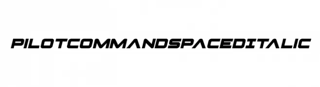 Pilot Command Spaced Italic  Скачать бесплатные шрифты
