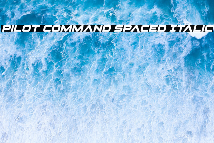 Pilot Command Spaced Italic Example 1