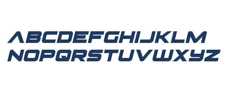 Pilot Command Spaced Italic Lowercase