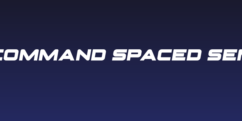 Pilot Command Spaced Semi-Ital Social Header