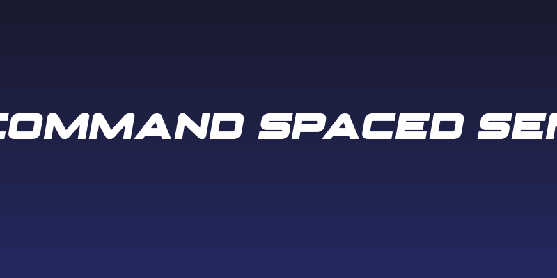 Pilot Command Spaced Semi-Ital Social Header